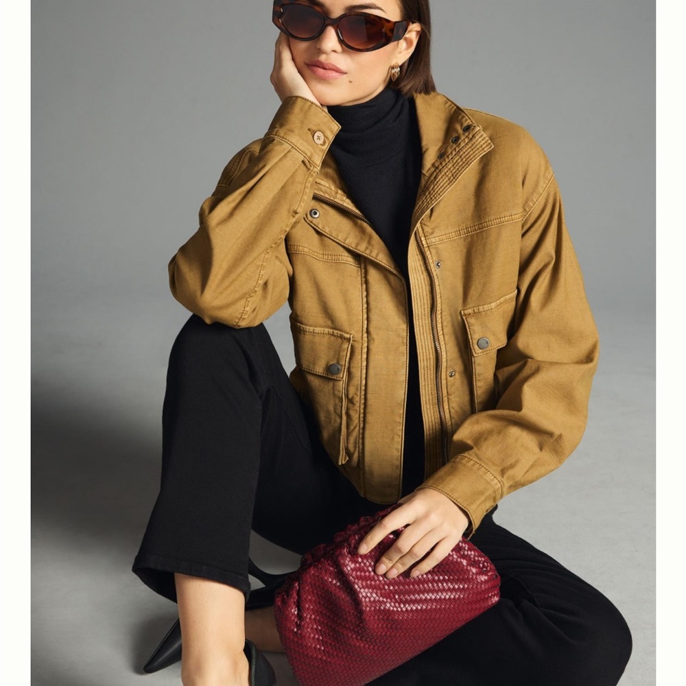 NWT Anthropologie pilcro utility bomber jacket size M